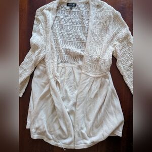 Cream Knit Cardigan and Dress Set